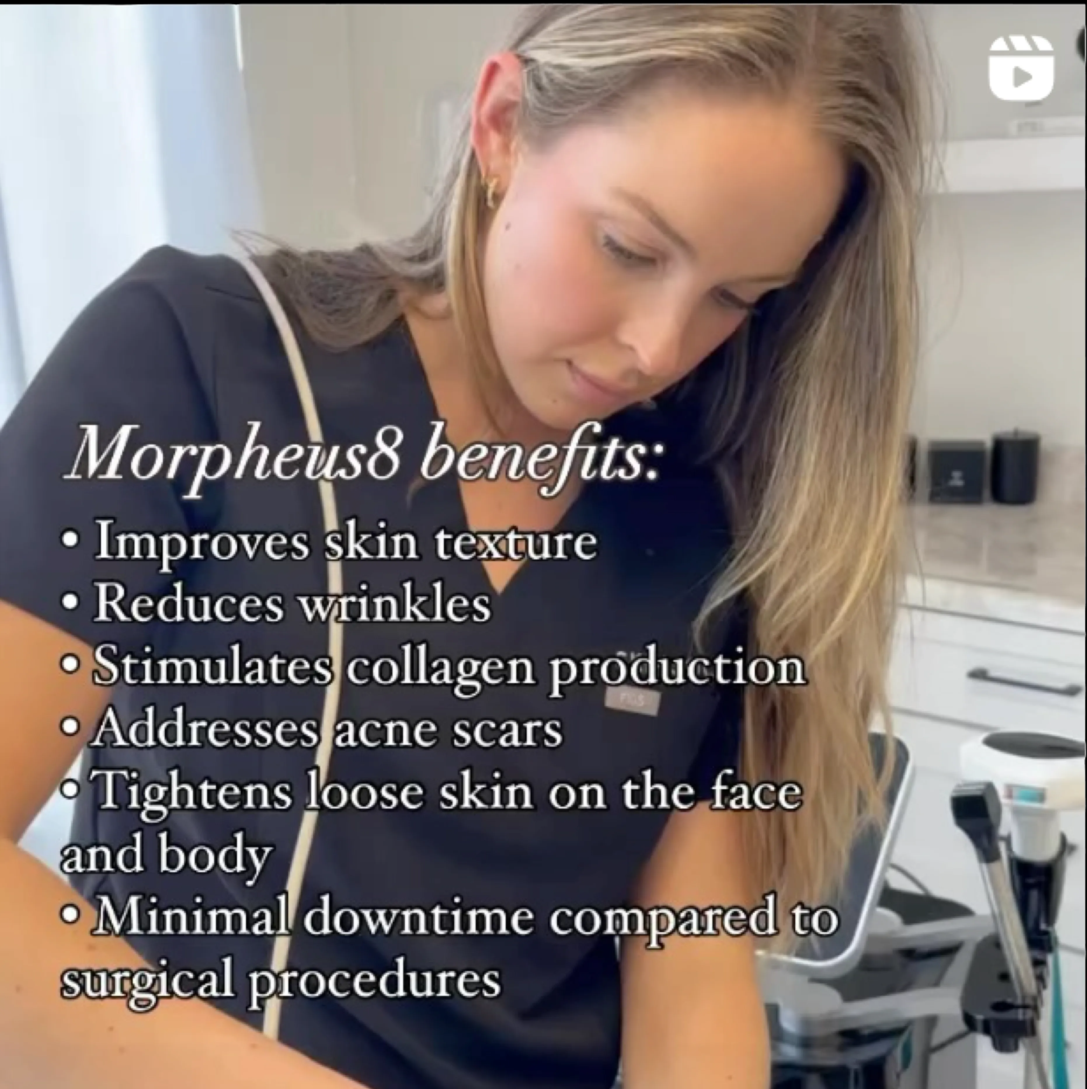 Doctor performing Morpheus8.